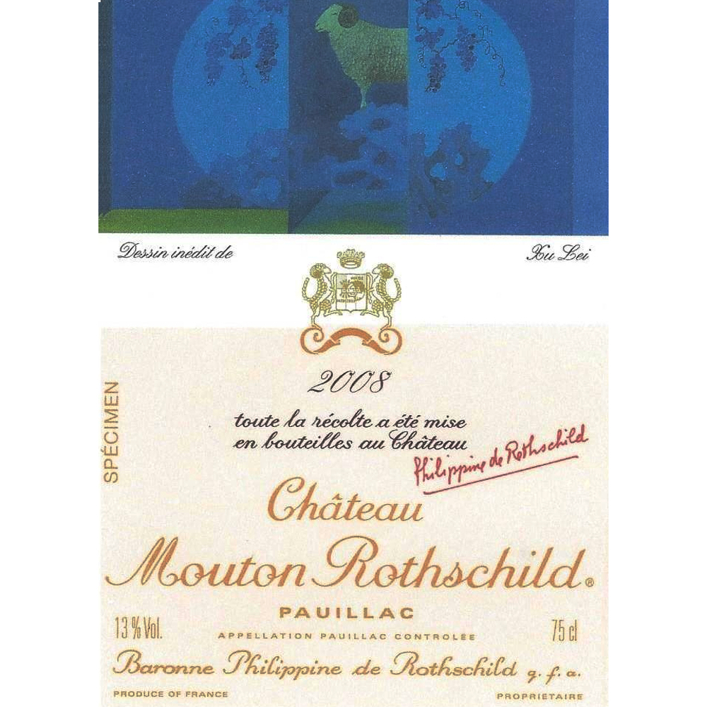 Chateau Mouton Rothschild 2008 | Wine.com