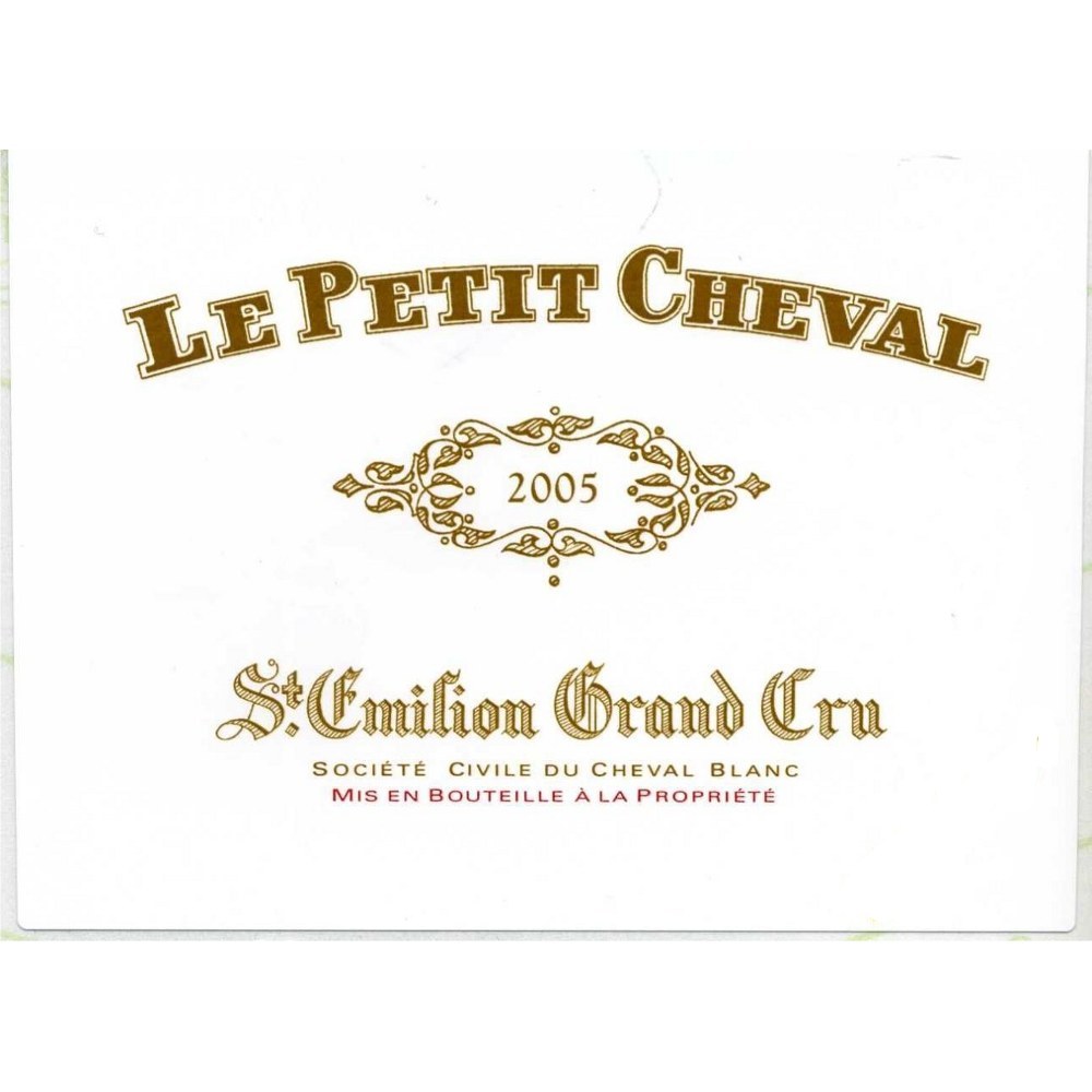 Chateau Cheval Blanc Le Petit Cheval 2005 | Wine.com