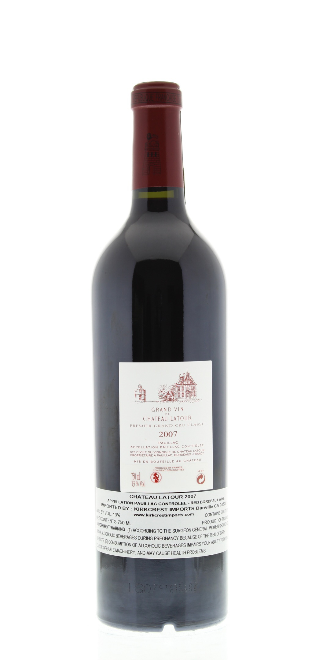 Chateau Latour 2007 | Wine.com