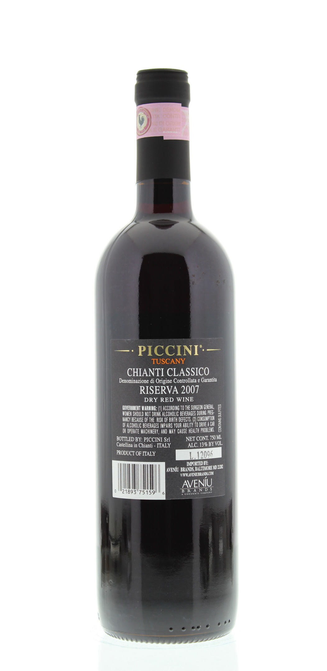 Piccini Chianti Classico Riserva 2007 | Wine.com