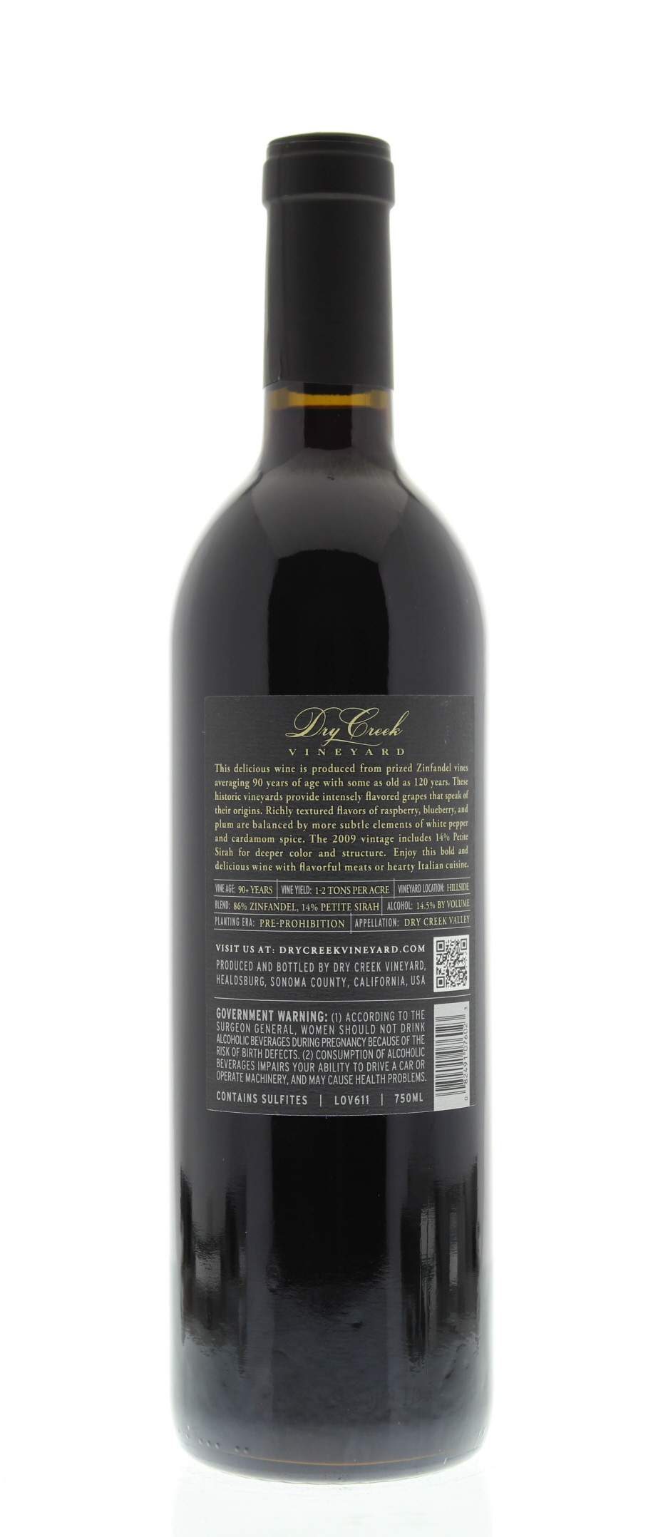 Dry Creek Vineyard Old Vine Zinfandel 2009 | Wine.com