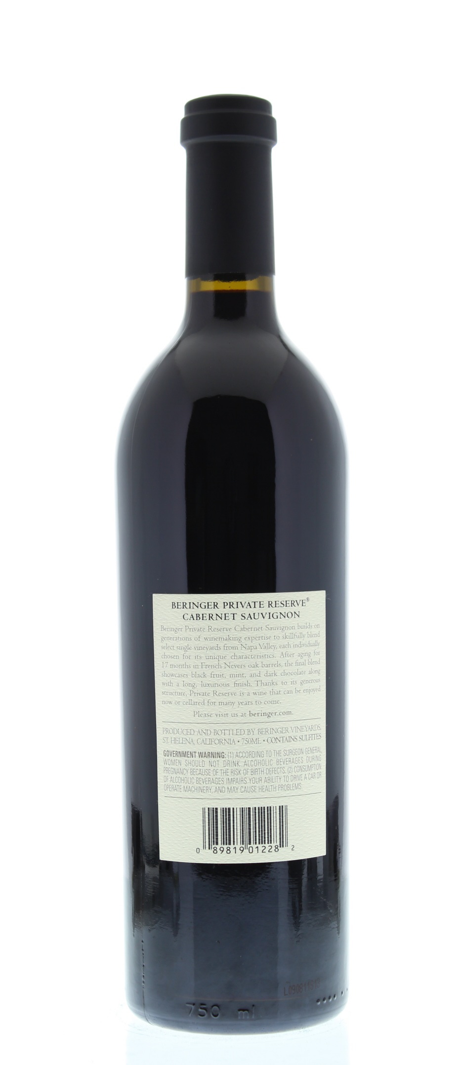 Beringer Private Reserve Cabernet Sauvignon 2009 | Wine.com