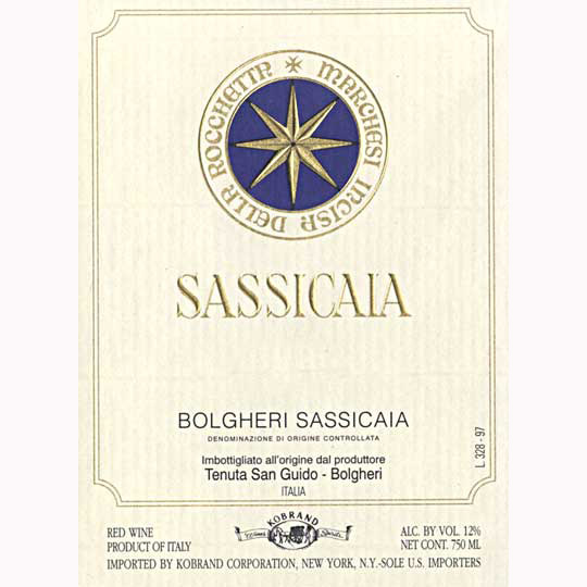 Tenuta San Guido Sassicaia 1998 | Wine.com