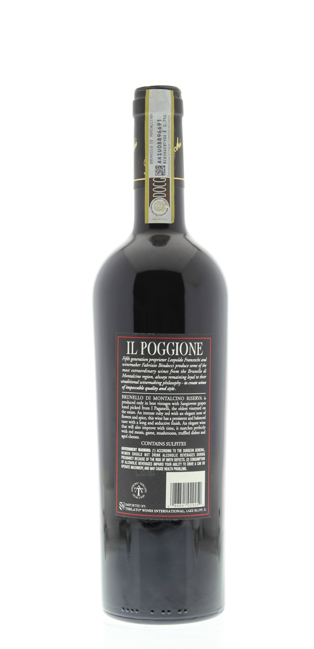 Il Poggione Brunello di Montalcino Riserva Vigna Paganelli 2007