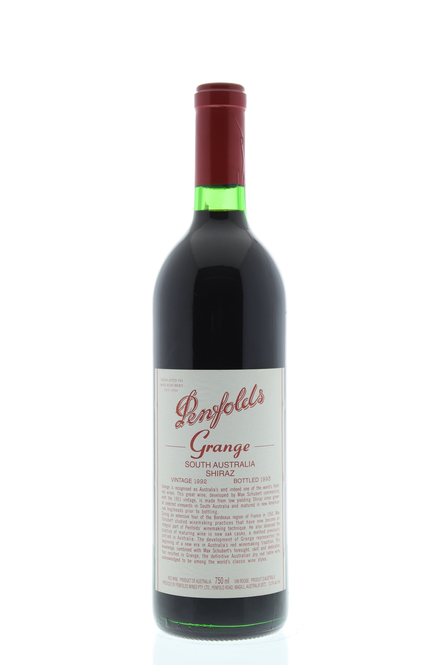 Penfolds Grange 1992 750ml ペンフォールズ・グランジ Penfolds Grange 1992 | Wine.com