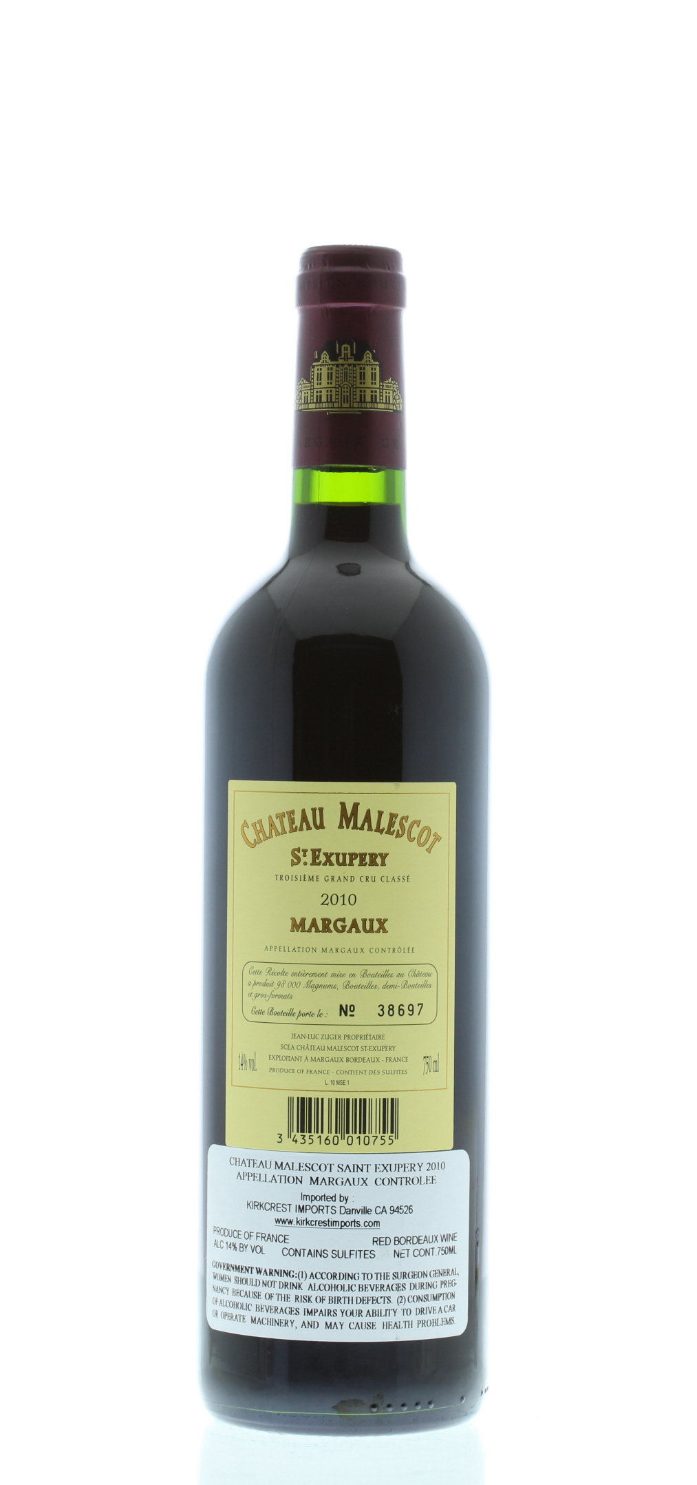 Chateau Malescot St. Exupery 2010 | Wine.com
