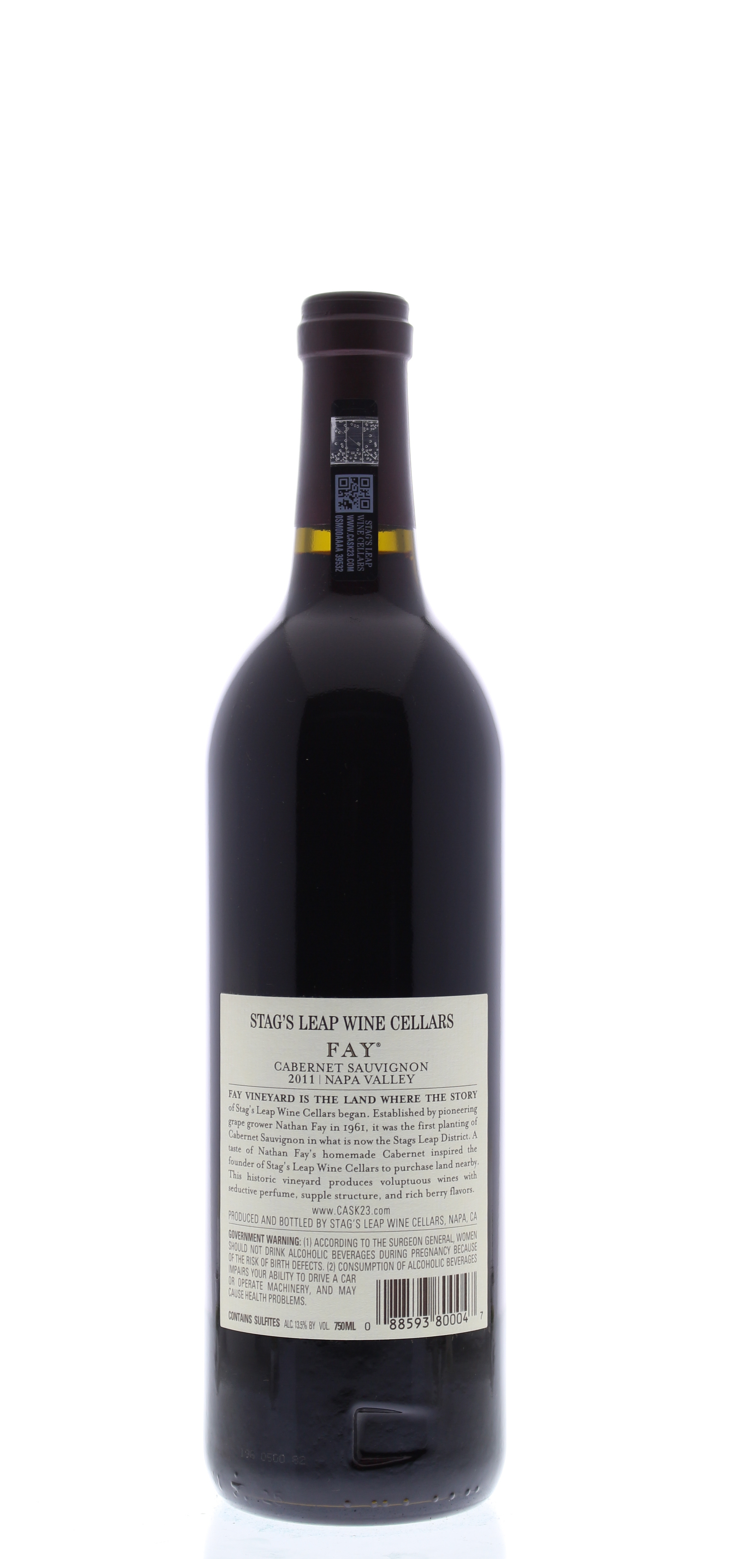 Stag's Leap Wine Cellars Fay Vineyard Cabernet Sauvignon 2011