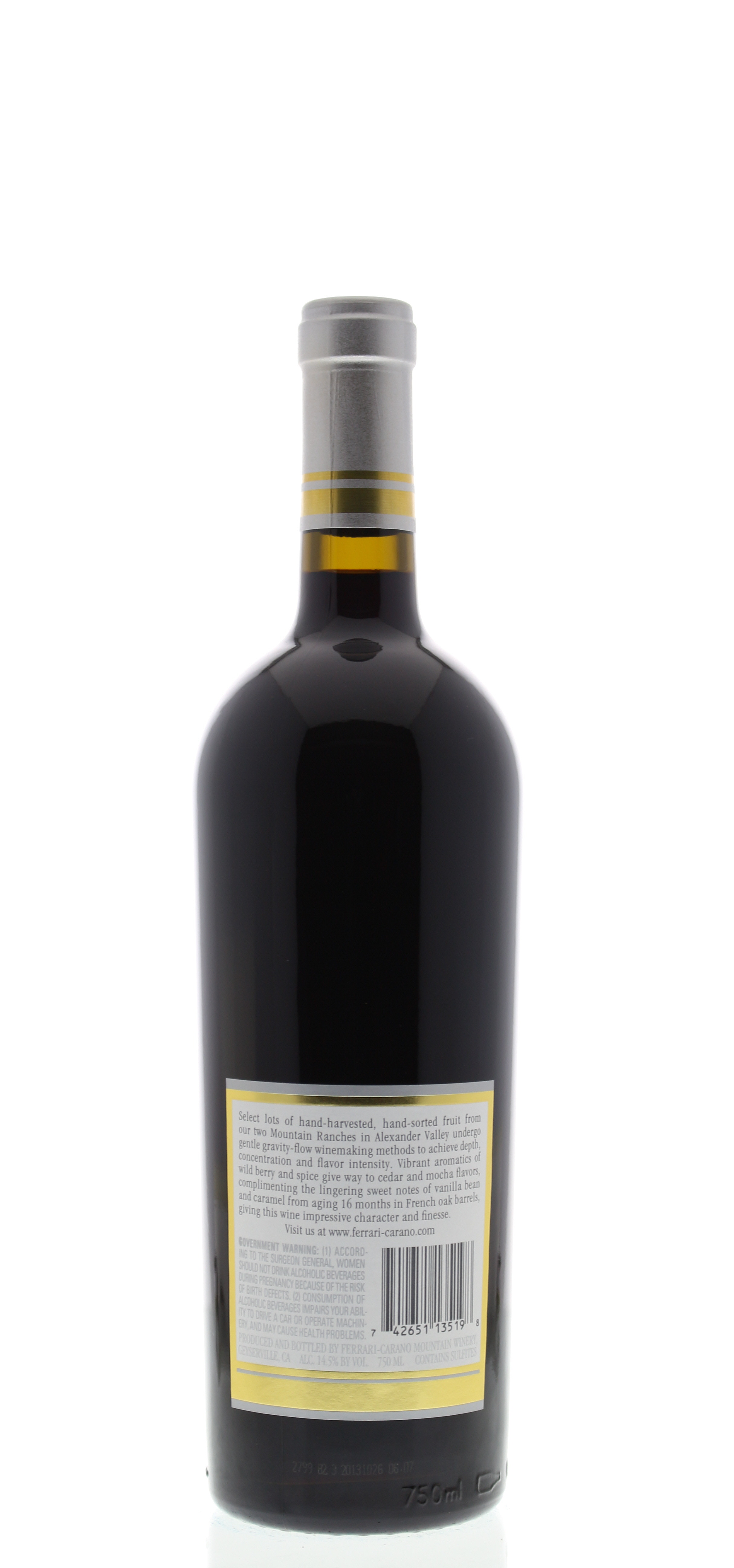 Ferrari-Carano Cabernet Sauvignon 2012 | Wine.com