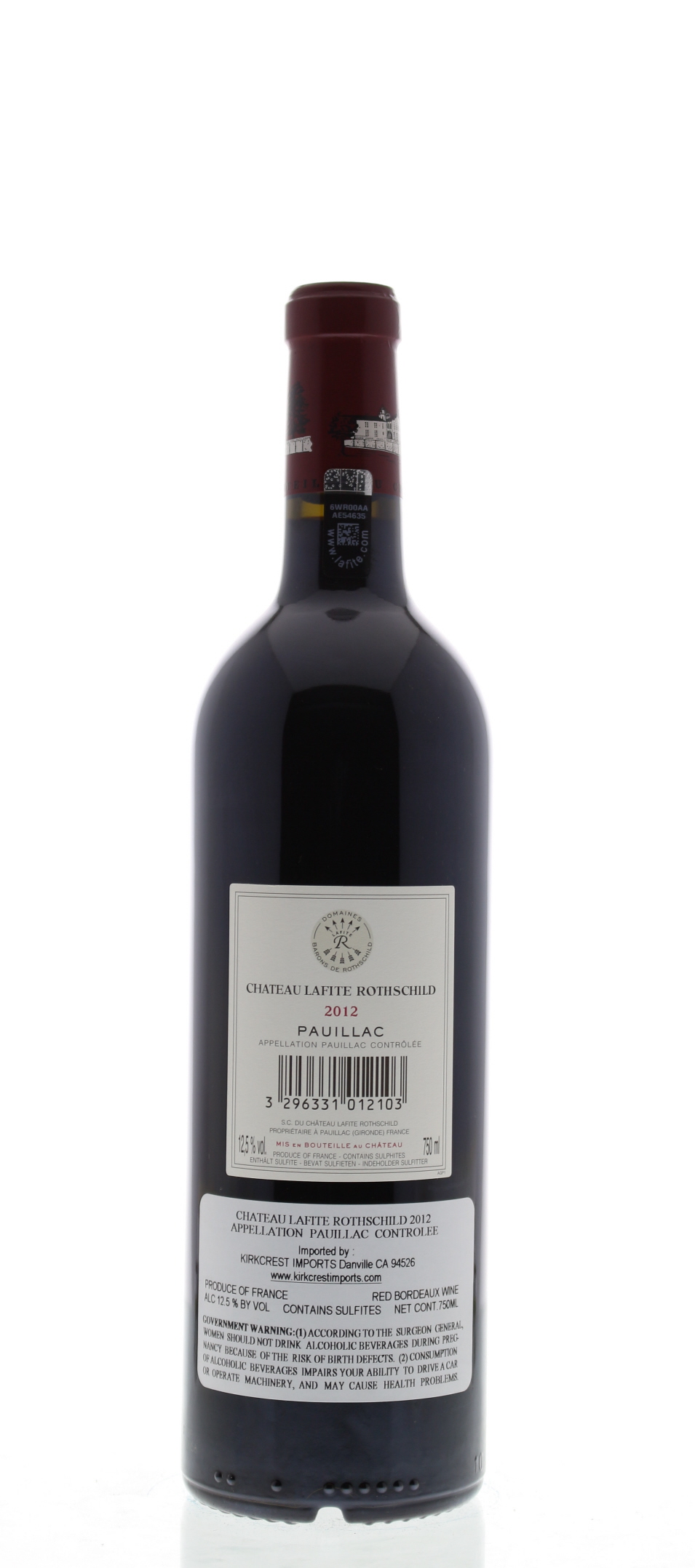 Chateau Lafite Rothschild 2012 | Wine.com