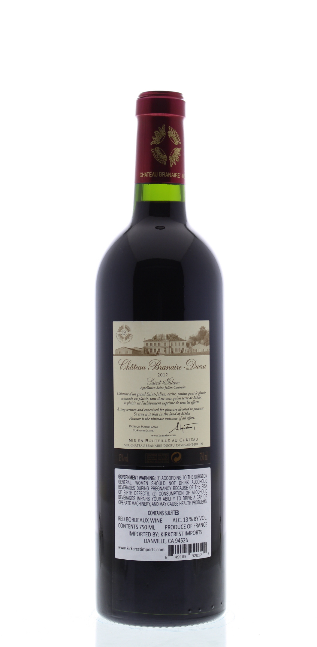 Chateau Branaire-Ducru 2012 | Wine.com
