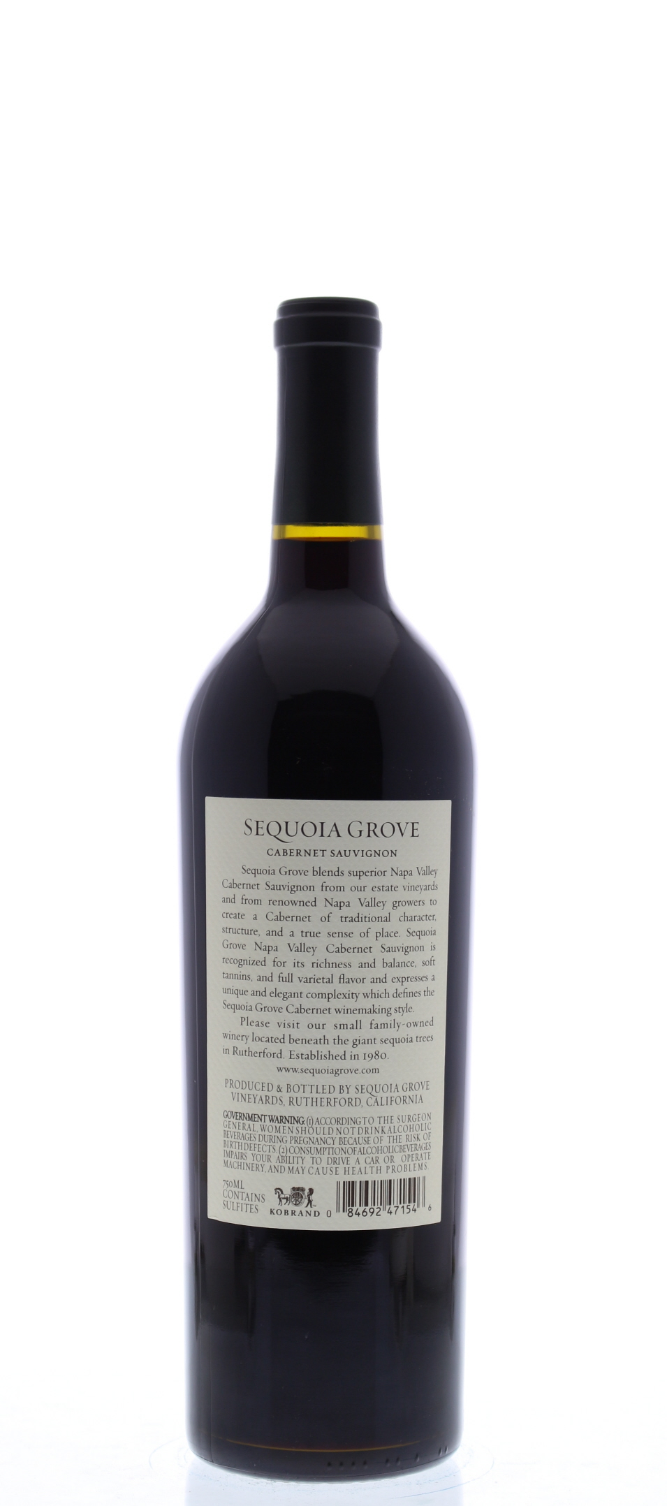 Sequoia Grove Cabernet Sauvignon 2012 | Wine.com