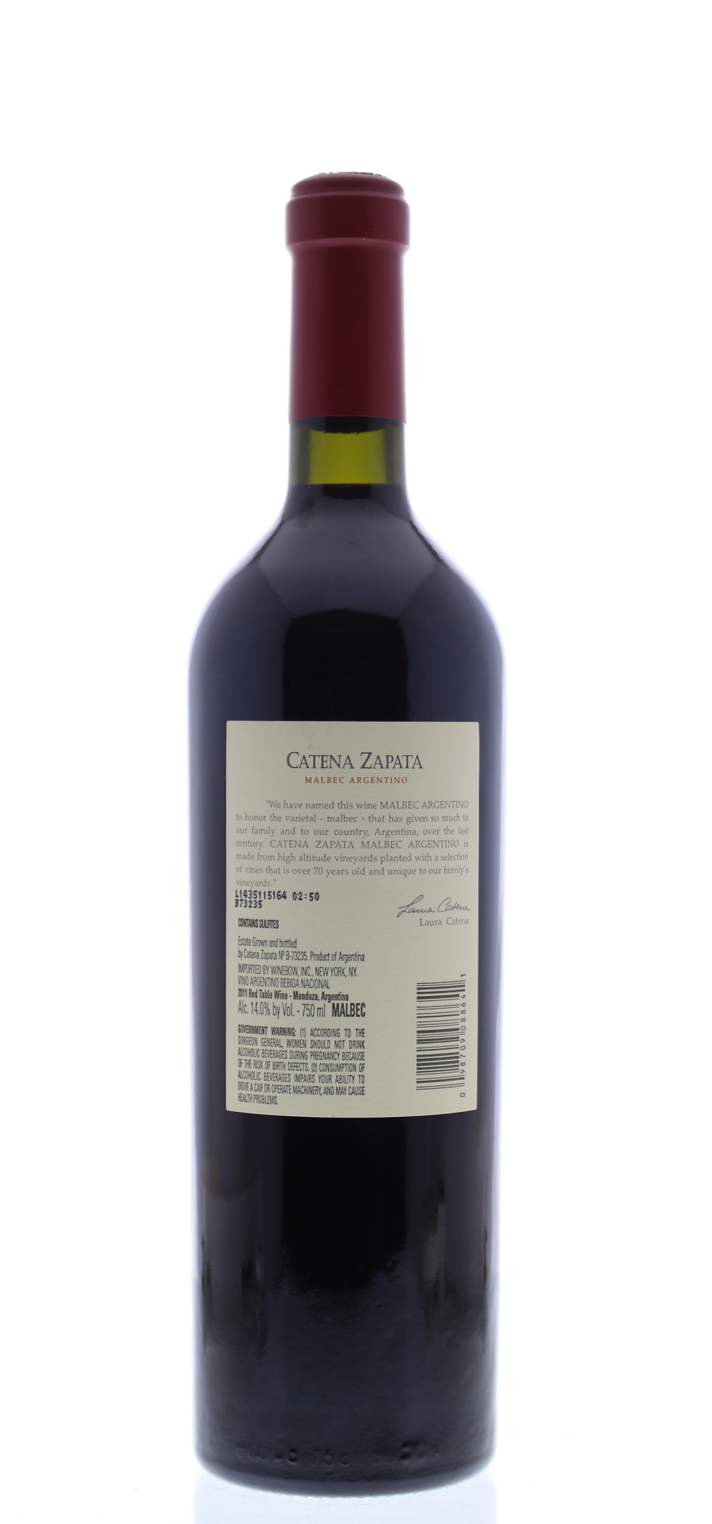 Catena Zapata Argentino Vineyard Malbec 2011 | Wine.com