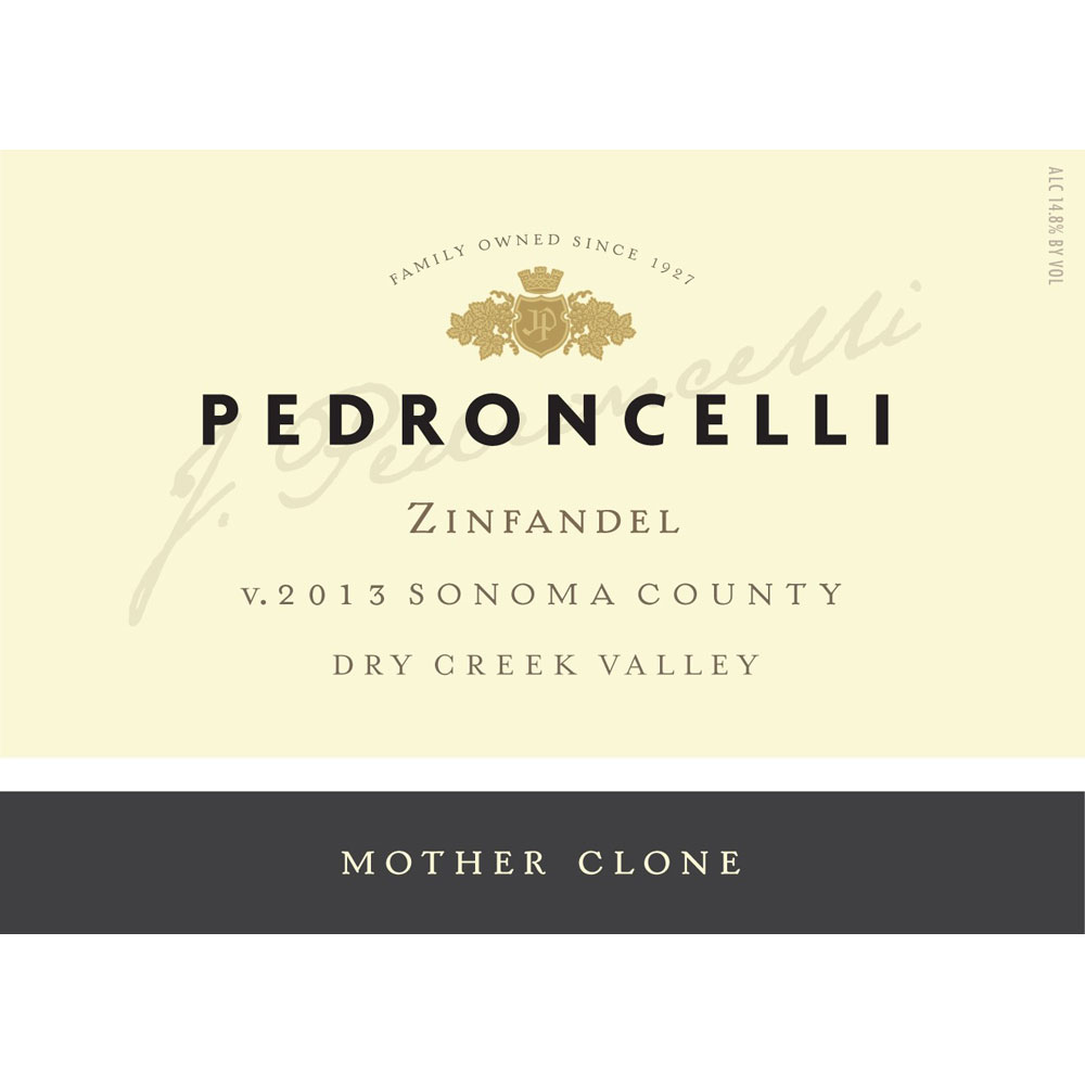 Pedroncelli Mother Clone Zinfandel 2013 | Wine.com
