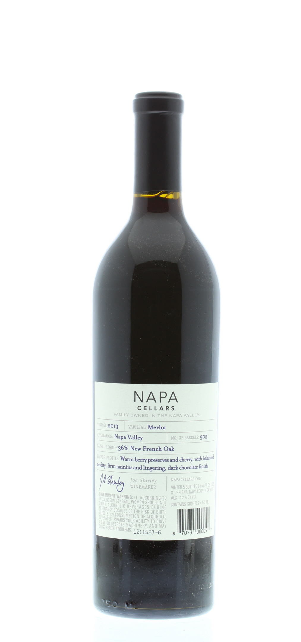 Napa Cellars Merlot 2013 | Wine.com