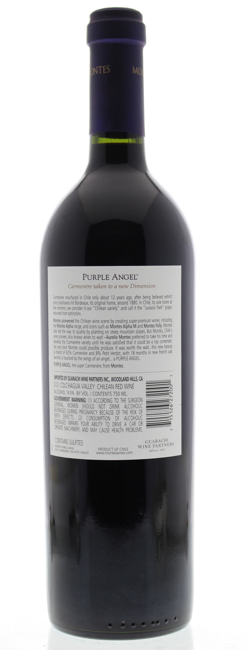 Montes Purple Angel Apalta Vineyard Carmenere 2013 | Wine.com