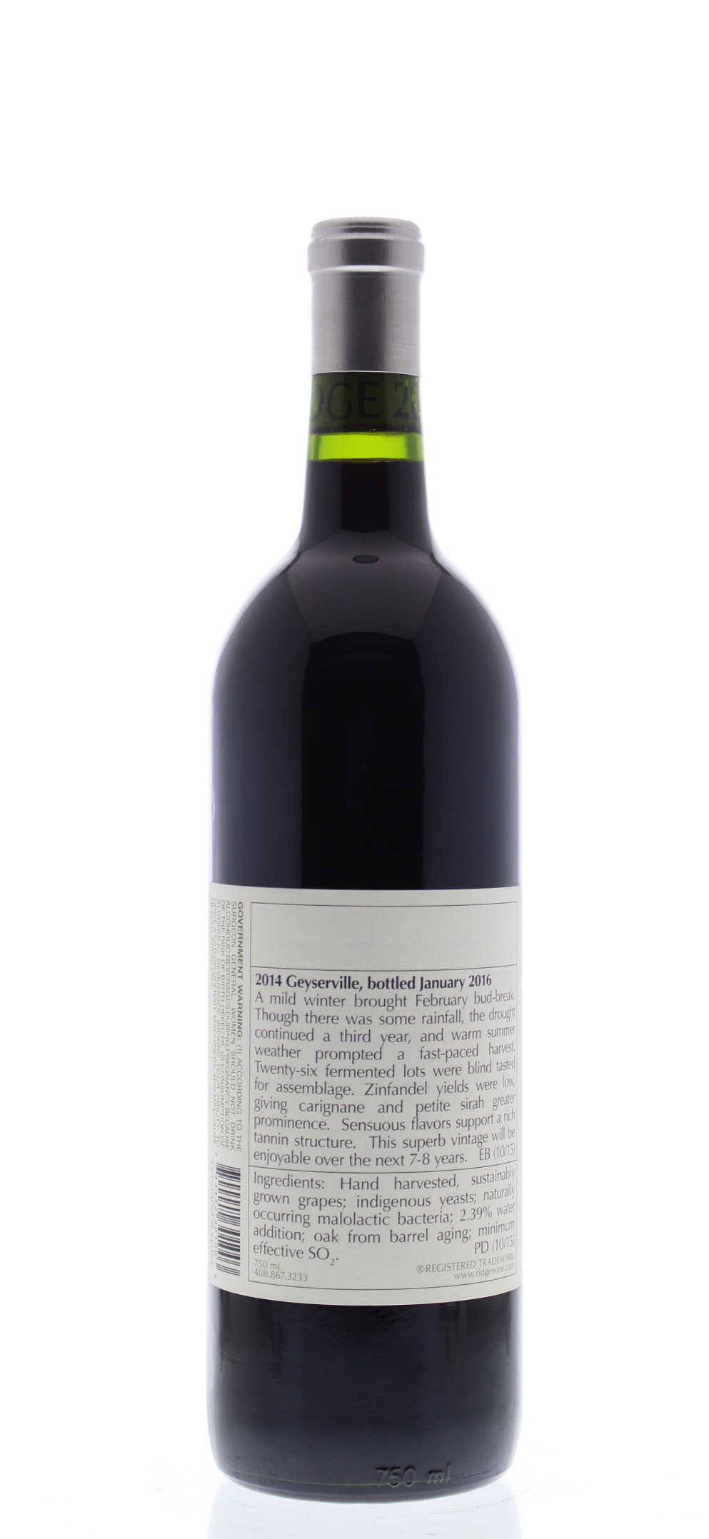 ワイン Ridge Vineyards Geyserville 2014 Ridge Geyserville 2014 | Wine.com