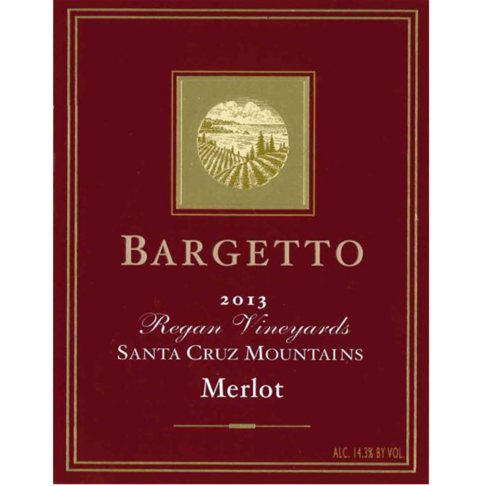 Bargetto Santa Cruz Mountains Merlot 2013 | Wine.com