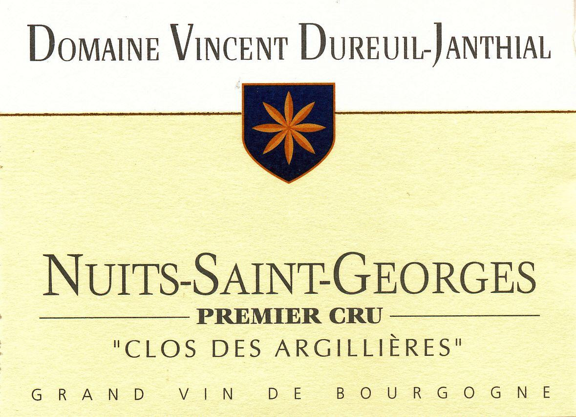 Dureuil-Janthial Nuits-Saint-Georges Clos des Argillieres Premier