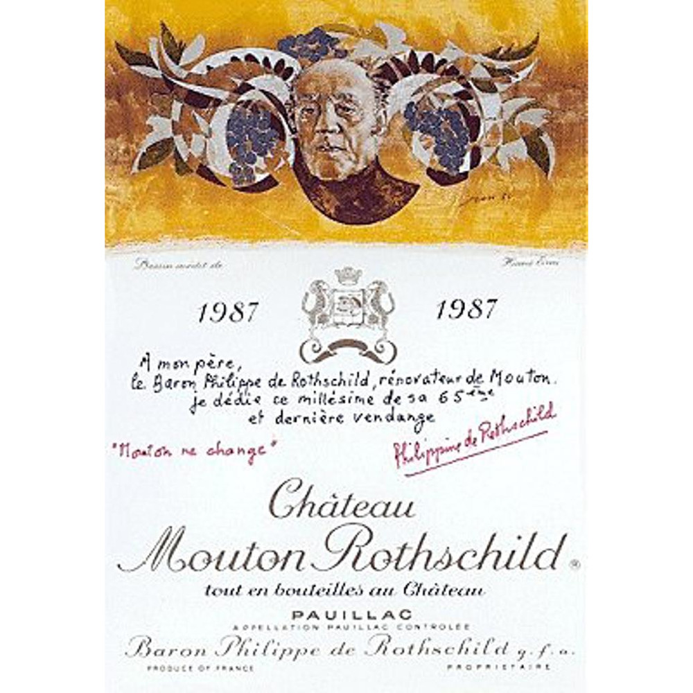 Chateau Mouton Rothschild 1987 | Wine.com