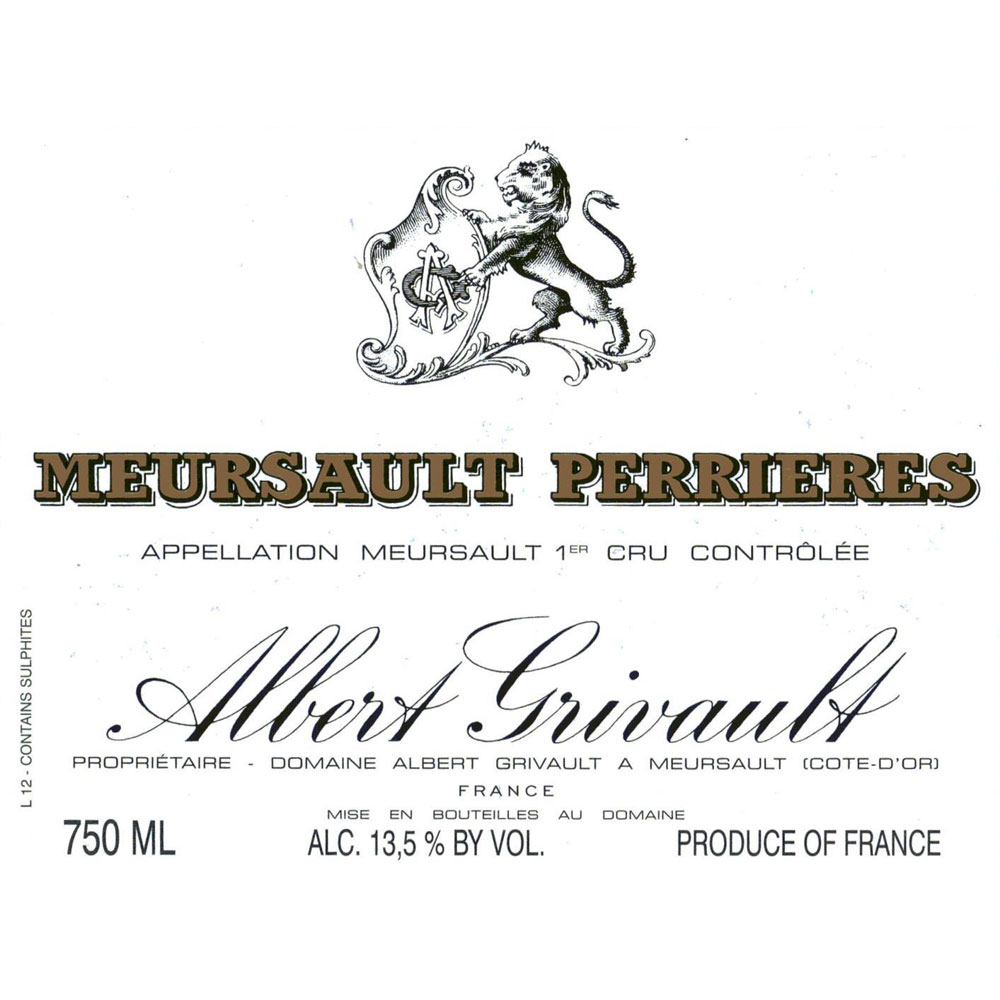 Albert Grivault Meursault Clos des Perrieres Premier Cru 2013