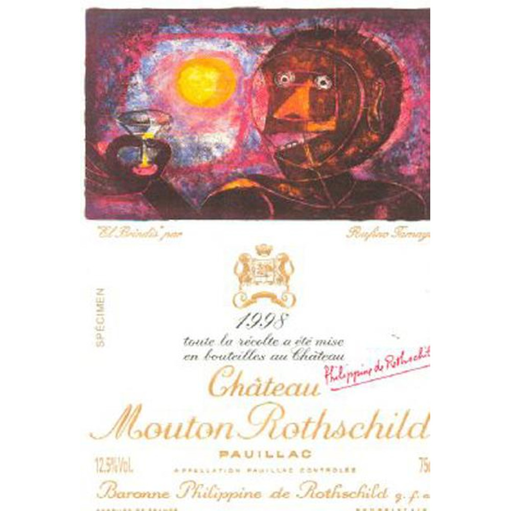 Chateau Mouton Rothschild 1998 | Wine.com