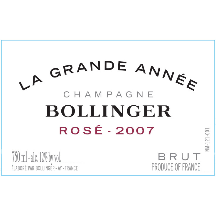 Bollinger La Grande Annee Brut Rose 2007 | Wine.com