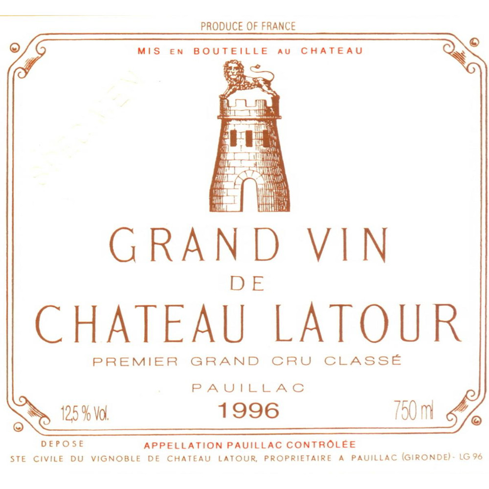 Chateau Latour 1996 | Wine.com