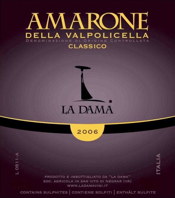 La Dama Amarone della Valpolicella Classico 2006 | Wine.com