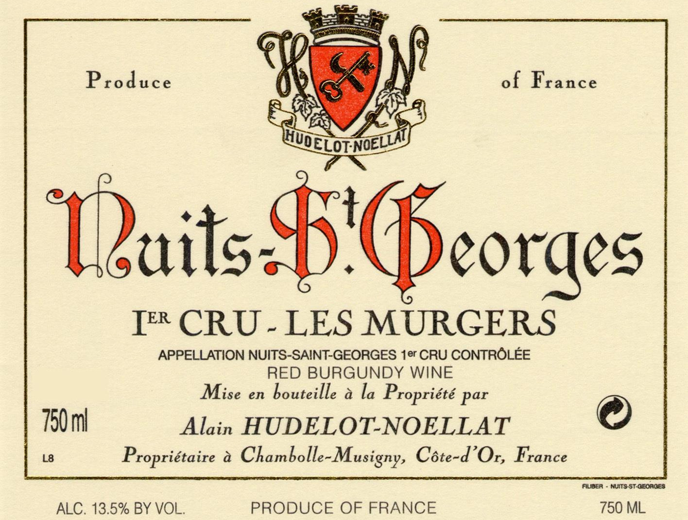 Hudelot-Noellat Nuits-St. Georges Les Murgers Premier Cru 2011