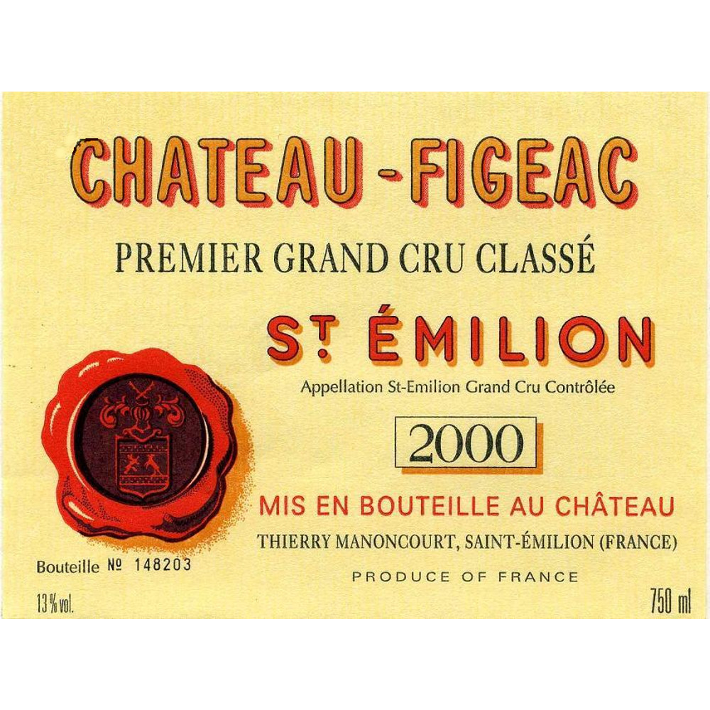 Chateau Figeac 2000 | Wine.com