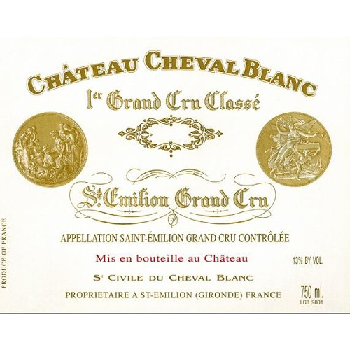 Cheval Label Chateau Cheval Blanc (scuffed label) 1999 | Wine.com
