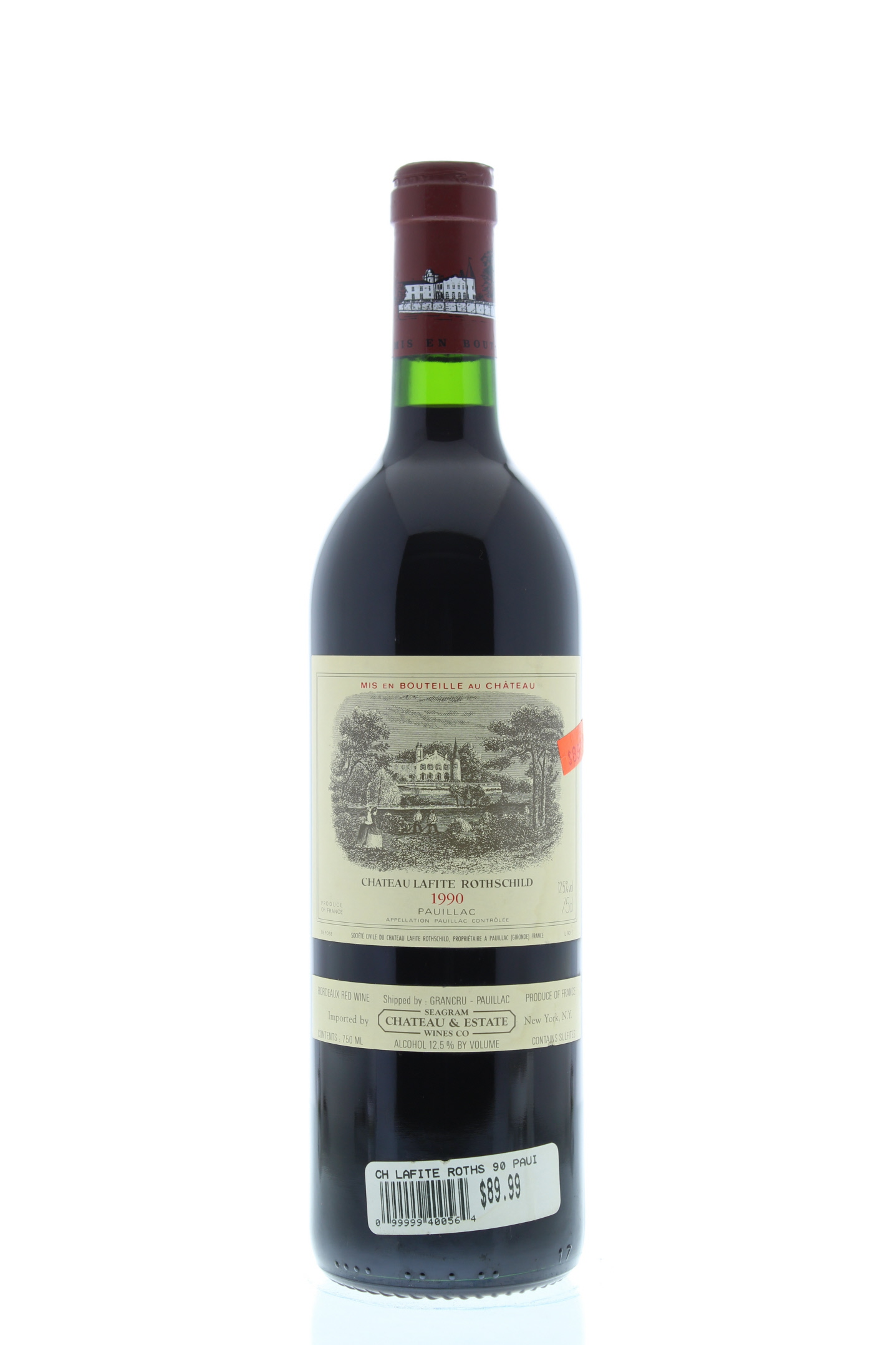 Chateau Lafite Rothschild (faded labels) 1990 | Wine.com