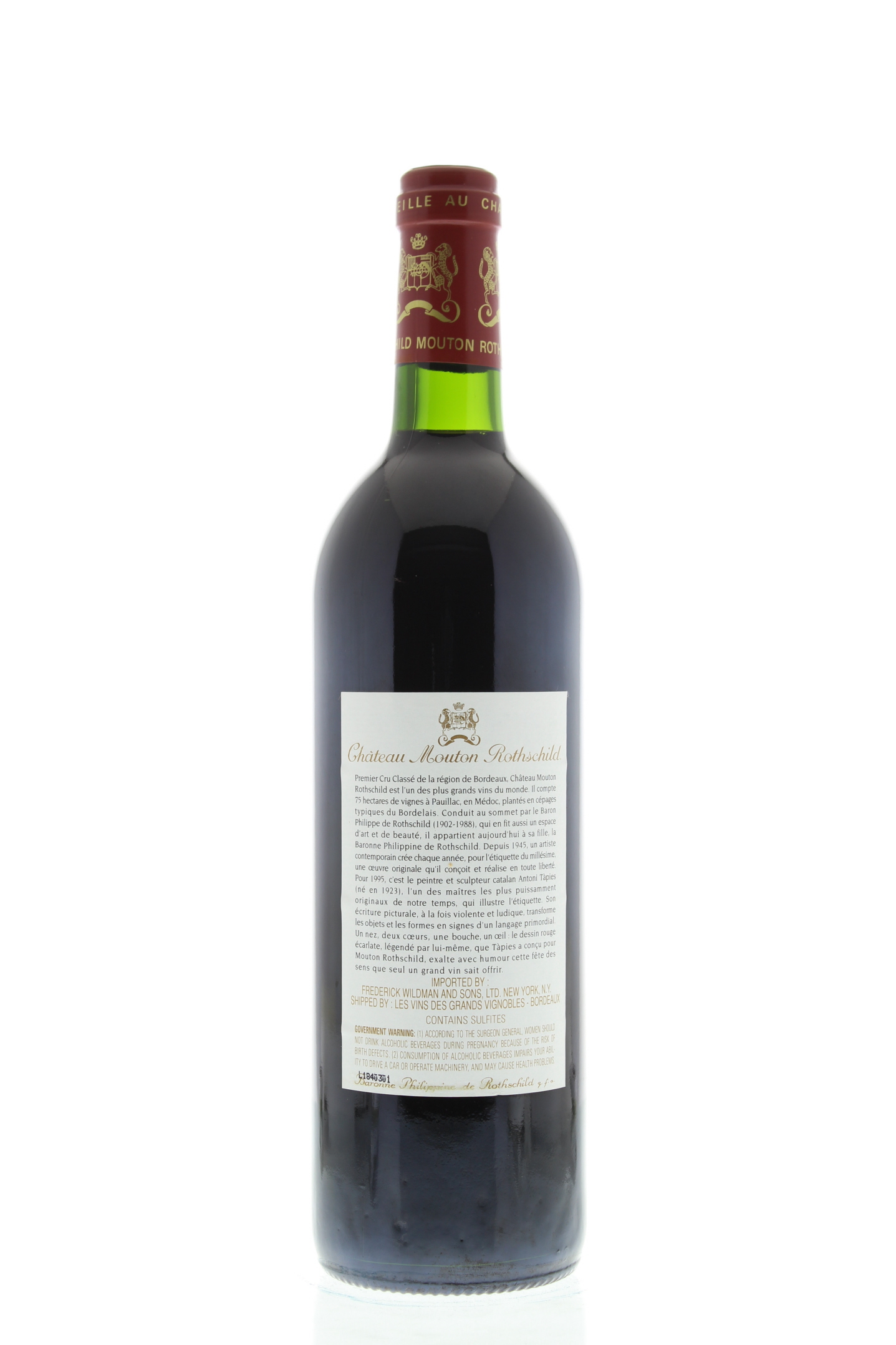 Chateau Mouton Rothschild 1995 | Wine.com