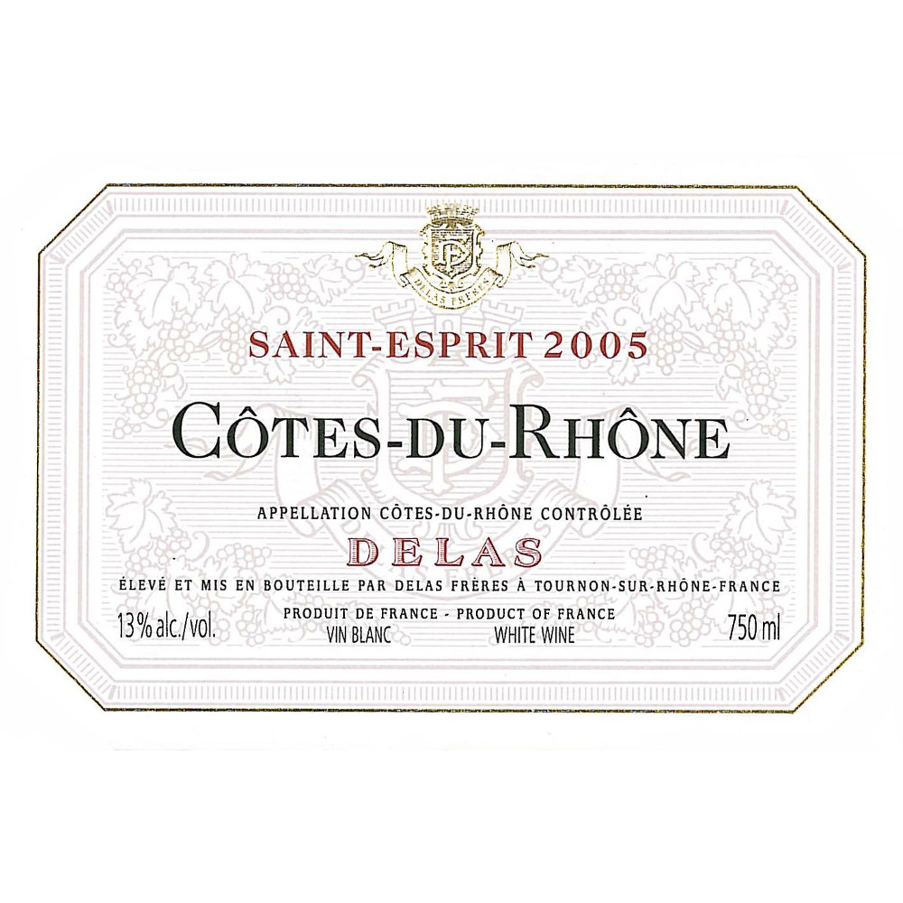 Delas Cotes-du-Rhone Saint-Esprit Rouge 2005 | Wine.com