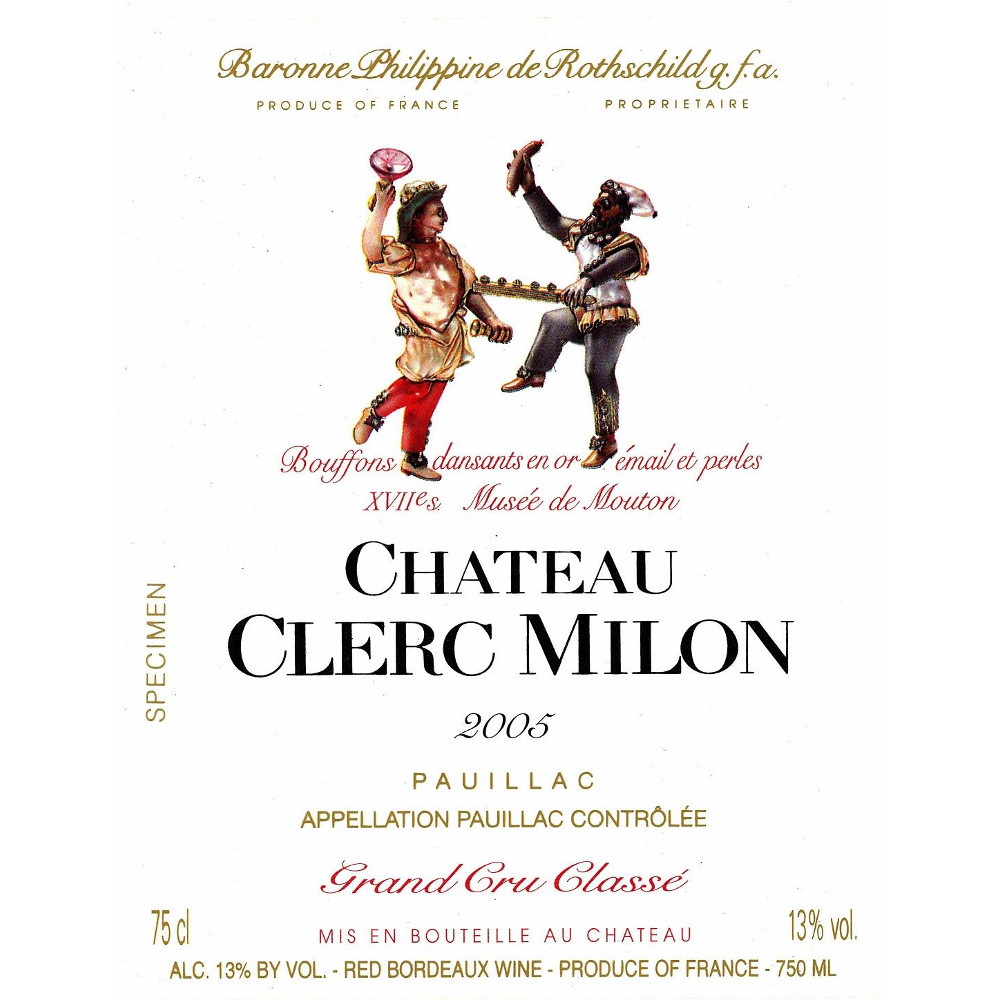 Chateau Clerc Milon 2005 | Wine.com