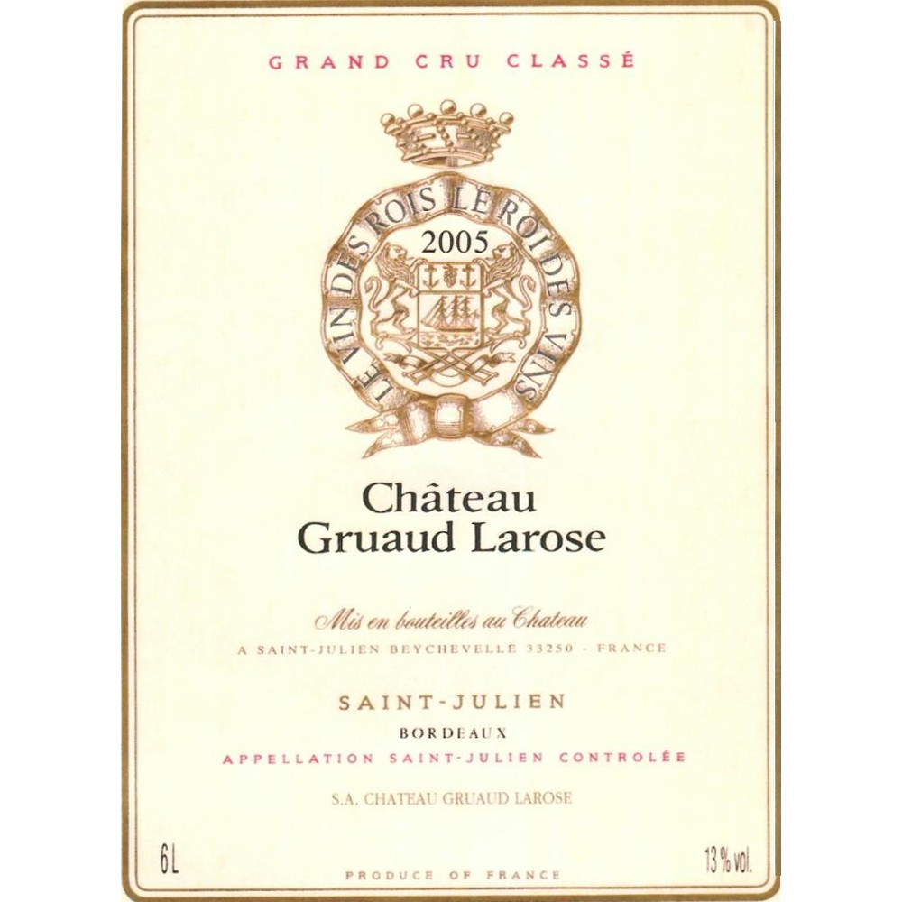 Chateau Gruaud Larose 2005 | Wine.com