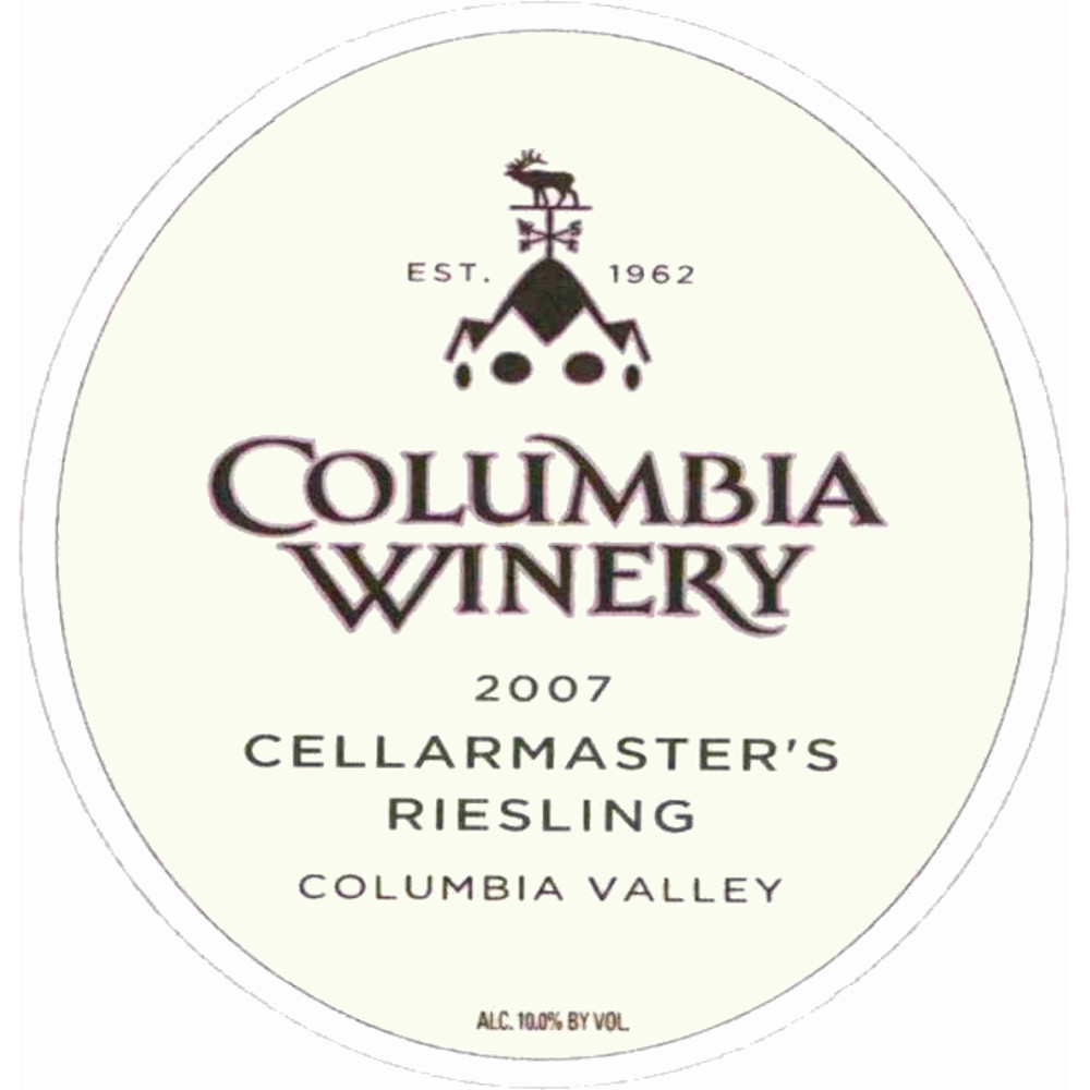Columbia Winery Cellarmaster's Riesling 2007 | Wine.com