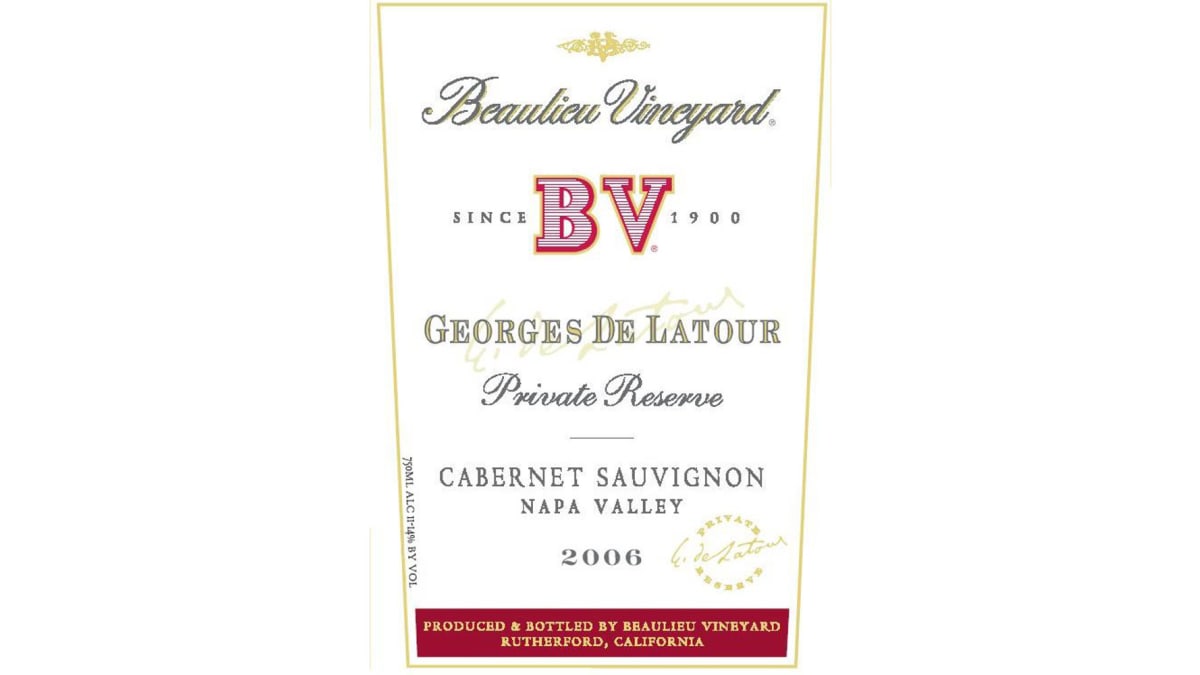 Beaulieu Vineyard Georges de Latour Private Reserve 2006 | Wine.com
