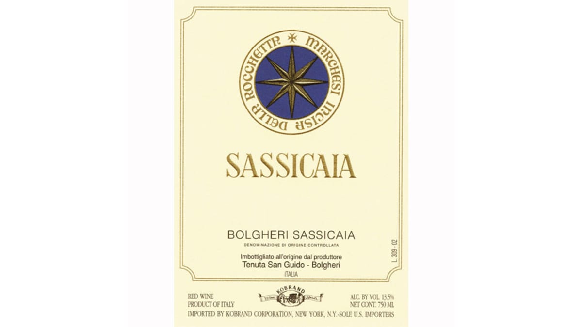 ワイン Sassicaia 2009 Bolgheri Sassicaia Tenuta San Guido Sassicaia 2009 | Wine.com