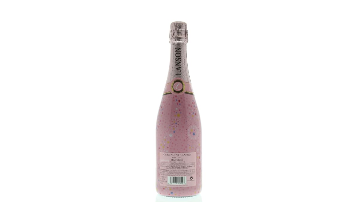 Lanson Rose Label Brut Pink Wrap Bottle | Wine.com