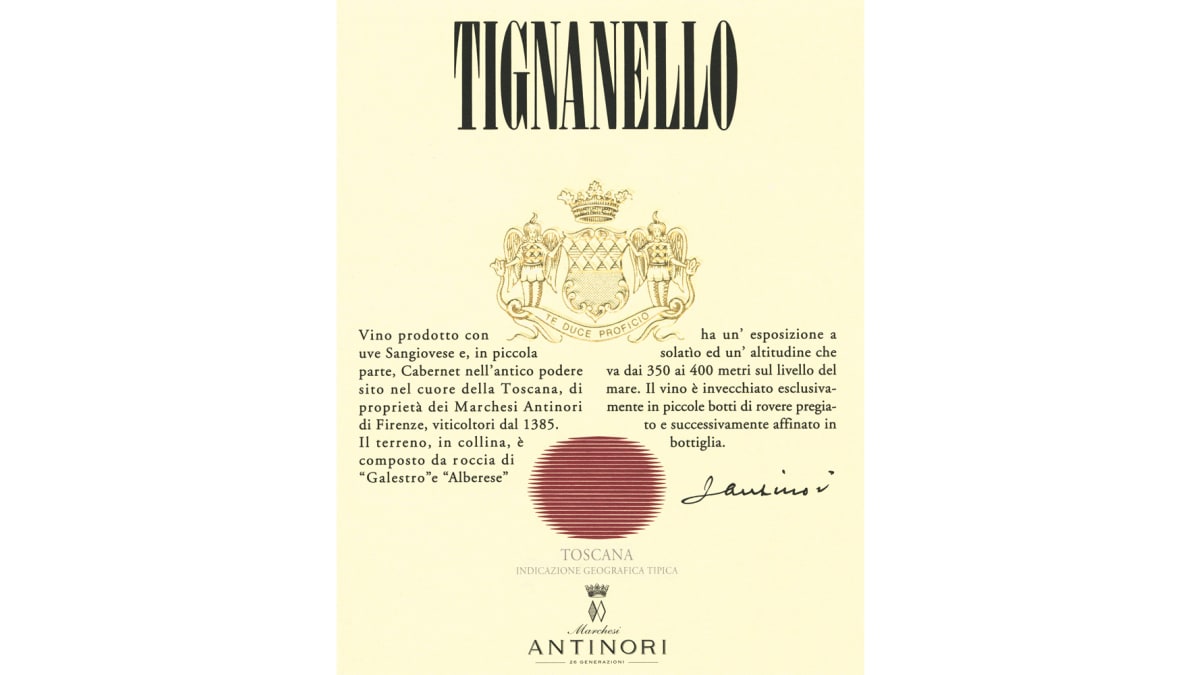 Marchesi Antinori Tignanello 2010 | Wine.com