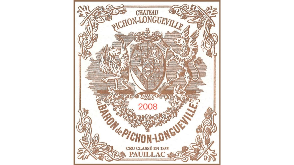 ワイン Chateau Pichon Longueville Baron 2008 Chateau Pichon-Longueville Baron 2008 | Wine.com
