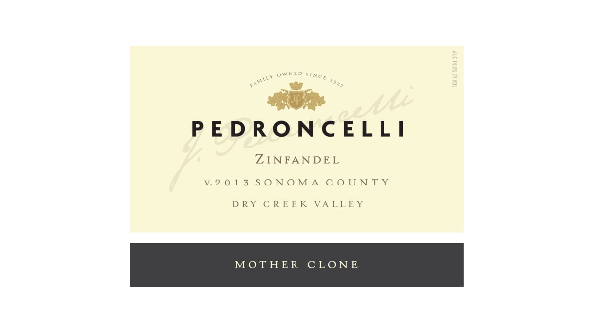 Pedroncelli Mother Clone Zinfandel 2013 | Wine.com