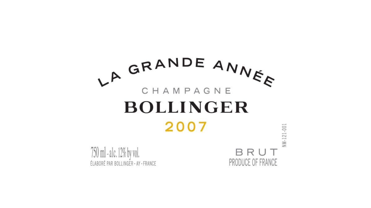 Bollinger La Grande Annee Brut 2007 | Wine.com