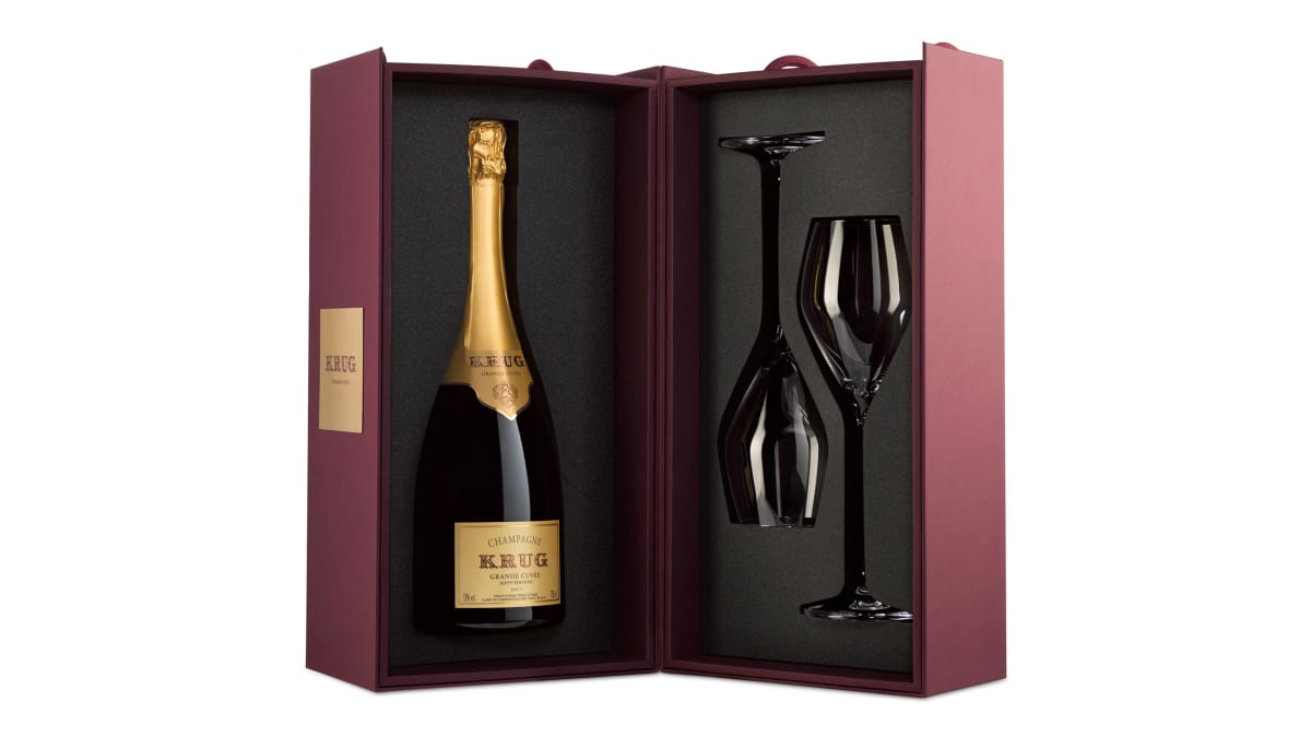 Krug Sharing: Grande Cuvee Brut and 2 Riedel Glasses | Wine.com