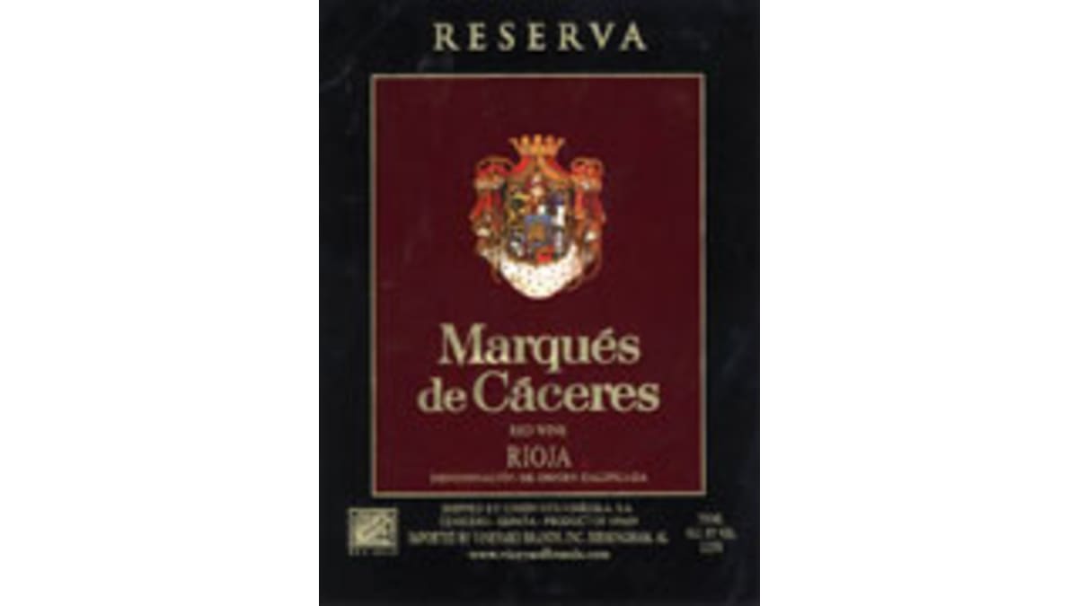 Marques de Caceres Rioja Reserva 2001 | Wine.com