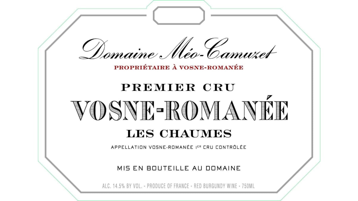 Domaine Meo-Camuzet Vosne-Romanee Les Chaumes Premier Cru 2023