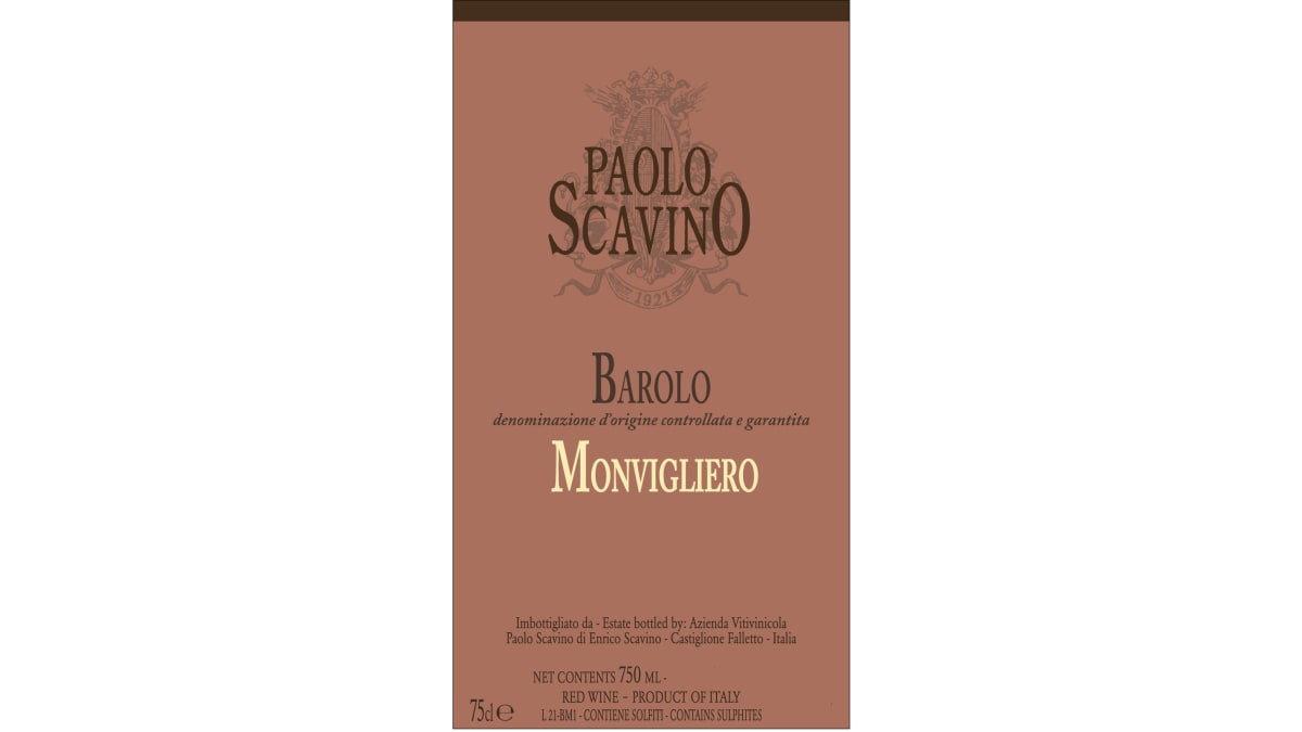 Paolo Scavino Barolo Monvigliero 2021 | Wine.com