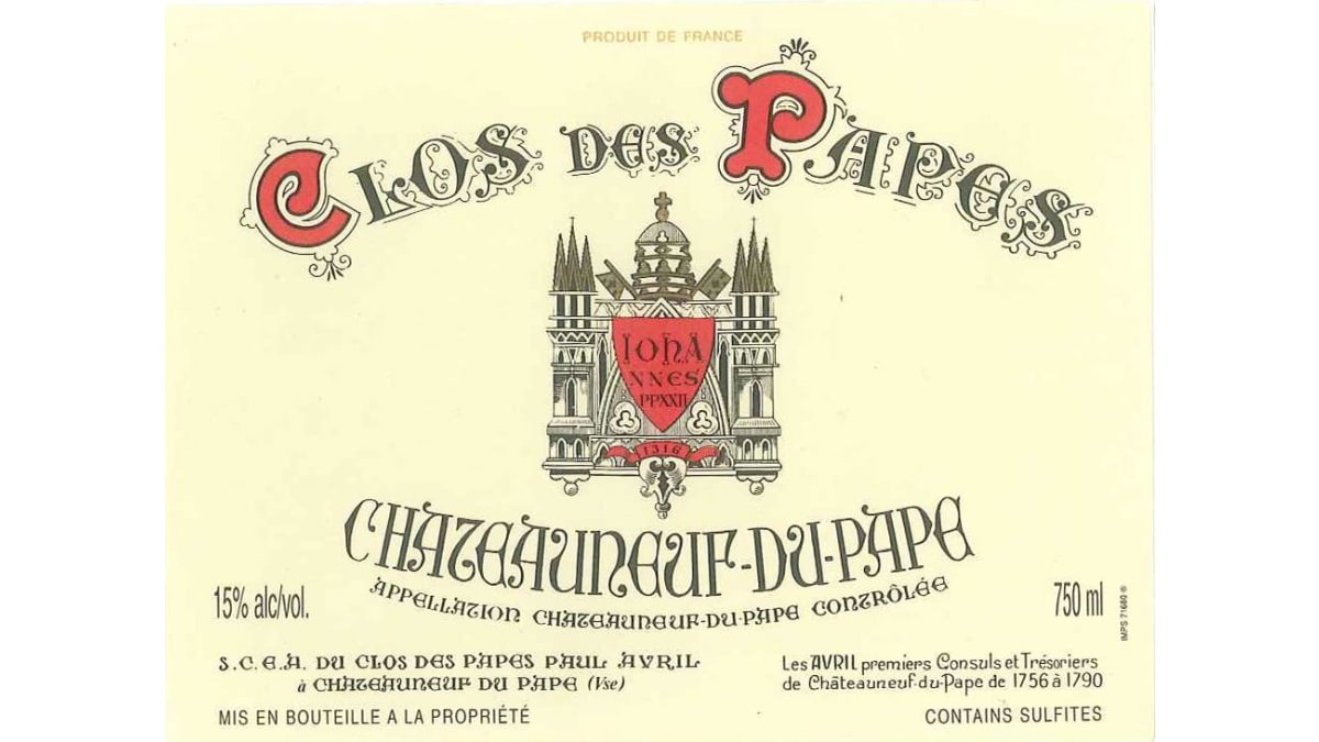 Clos des Papes Chateauneuf-du-Pape 2020 | Wine.com