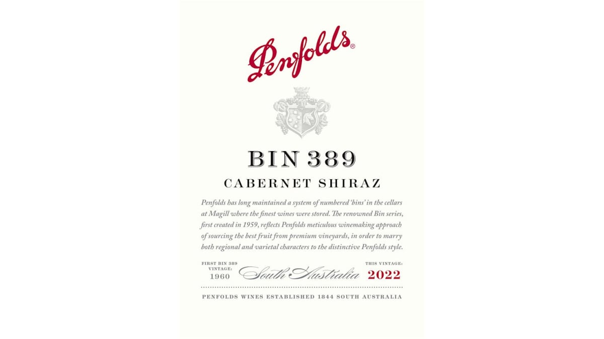 Penfolds Bin 389 Cabernet-Shiraz 2022 | Wine.com
